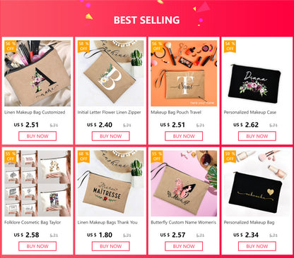 School Stationery Supplies Storage Bags  Rainbow Teacher Spanish Printed Teacher Pencil Cases Travel Wash Pouch Gifts Makeup Bag