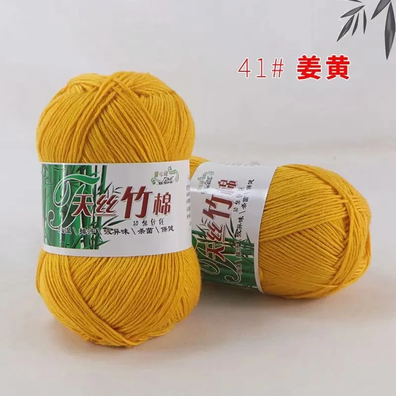 Tiansi Bamboo Cotton Yarn Bamboo Charcoal Cotton Hook Needle Thread Cotton Nitrile Woven Yarn DIY Weaving Material