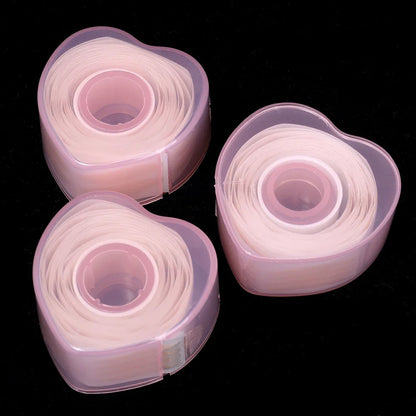 360Pcs Natural Eyelid Tape Sticker Invisible Double Fold Eyelid Lace Paste Clear Beige Stripe Self-adhesive Eye Tape Makeup Tool