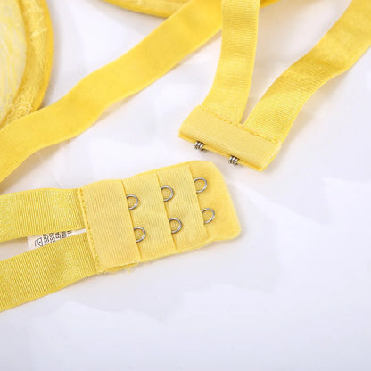 Ladies Sexy Lingerie Set Erotic Lingerie Lace Underwire Bra Set Erotic Exotic Lingerie Fashion Perspective Bra Thong Set