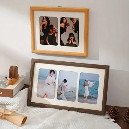 Double/Triple Photo Frame Integrated Desktop Album Set 180 ° Vertical Photo Frame HD Photo Gift Fram