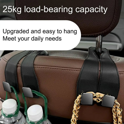 Car Seat Hooks For Headrest Small Car Back Seat Hanger Car Purse Hook Seatback Bag Holder Car Interior Accessories For Purse