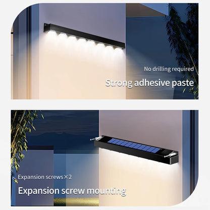 4/6/8LED Solar Wall Lights Outdoor Waterproof Solar Light Garden Landscape Light Ambient Decoration Balcony Staircase Lighting