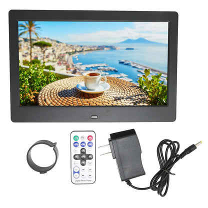 Digital Photo Frame HD 10.1 Inch 1024x600 LCD Display Smart Electronic Picture Frame with Remote Control Digital Picture Album