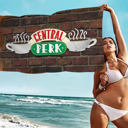 Friends TV Show Beach Towel For Kids Personalized Bath Towel Pool Towel Vacation Gift Picnic Towel Party Gift