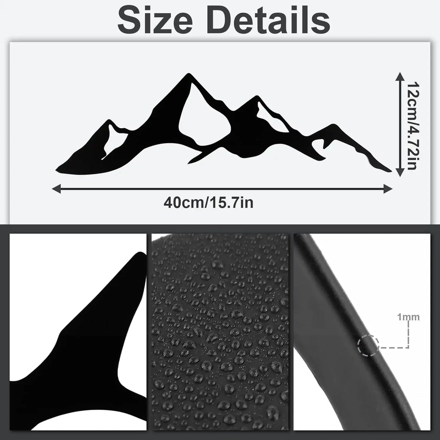 Mountain Wall Art: Mountain Waterfall Metal Wall Art Ornaments for Home Decoration,Including Metal Wall Art and Hanging Wall Art