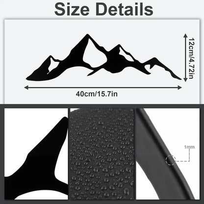 Mountain Wall Art: Mountain Waterfall Metal Wall Art Ornaments for Home Decoration,Including Metal Wall Art and Hanging Wall Art