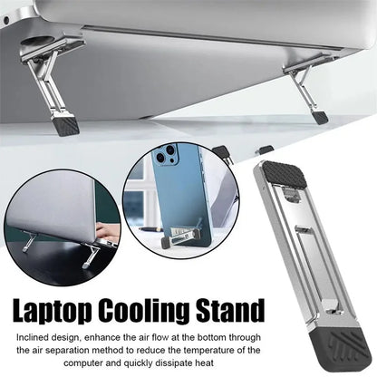 Laptop Heighten Stand for Keyboard Tablet Phone Holder Mini Portable Legs Laptop Stands for Macbook Huawei Notebook Support Feet