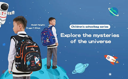 School Bags for Kids Backpack for Boys Elementary Kindergarten Preschool School Bag 14 inch Multifunctional Cute Large Capacity