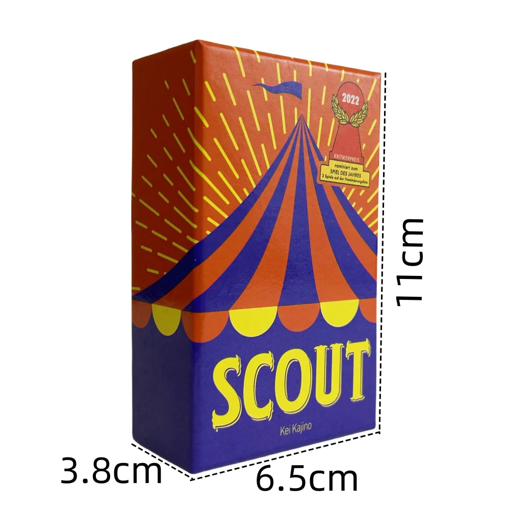 Scout Card Game For 2-5 Players • Funny Circus Family Board Games Deck
