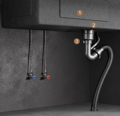 Nano 304 Stainless Steel Sink Waterfall Large Single Slot Kitchen Sink Vegetable Sink Stainless Steel Sink Household Sink