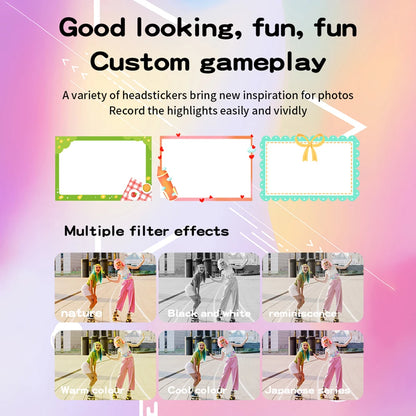 Digital Camera Autofocus Camera for Kid Camcorder with 8x Zoom Compact Cameras 1080P Cameras for Beginner Photography