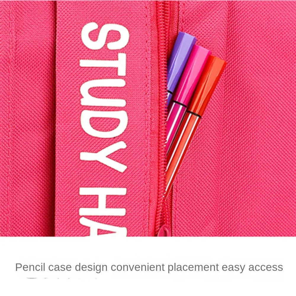 Shopping Bag Student Tutorial Bags Portable with Pencil Case Children Art Bag Large Capacity Travel Bag School Information Bag