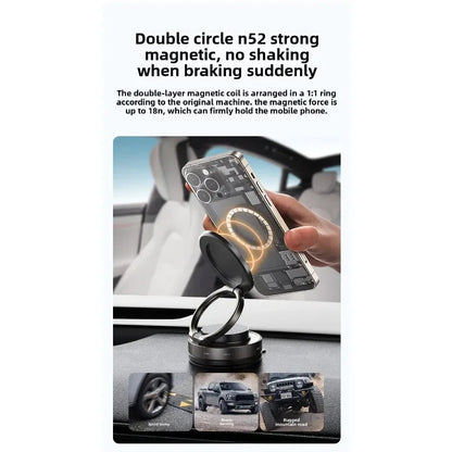 The New Car Phone Mount with Super Strong Suction One Twist Lock Design Works with All Mobile Phones and Vehicles