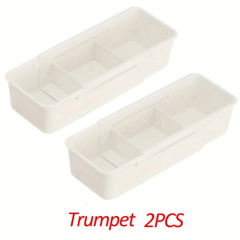 Drawer Organizer Box Home Organization Retractable Sorting Storage Box Kitchen Tableware Divider Box Stationery Supplies Storage
