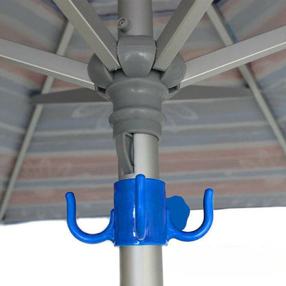 Beach Umbrella Hook Hanging Camping Trip Four Corner Beach Umbrella Hook Clasp for Towels Bags Hats Tent Accessories Tent Hook