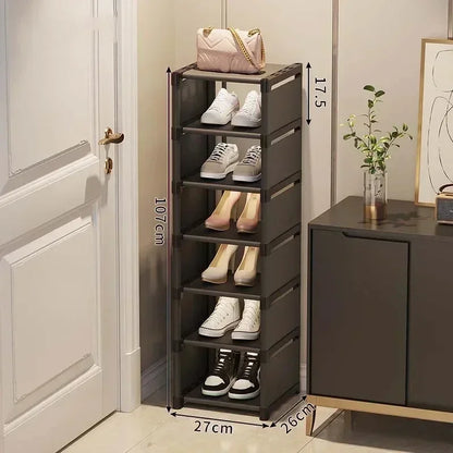 Shoe Organizers For Closet Shoe Storage Boxs Stackable Multilayer Shoes Rack Space Saving For Entryway Large Sturdy Stackable