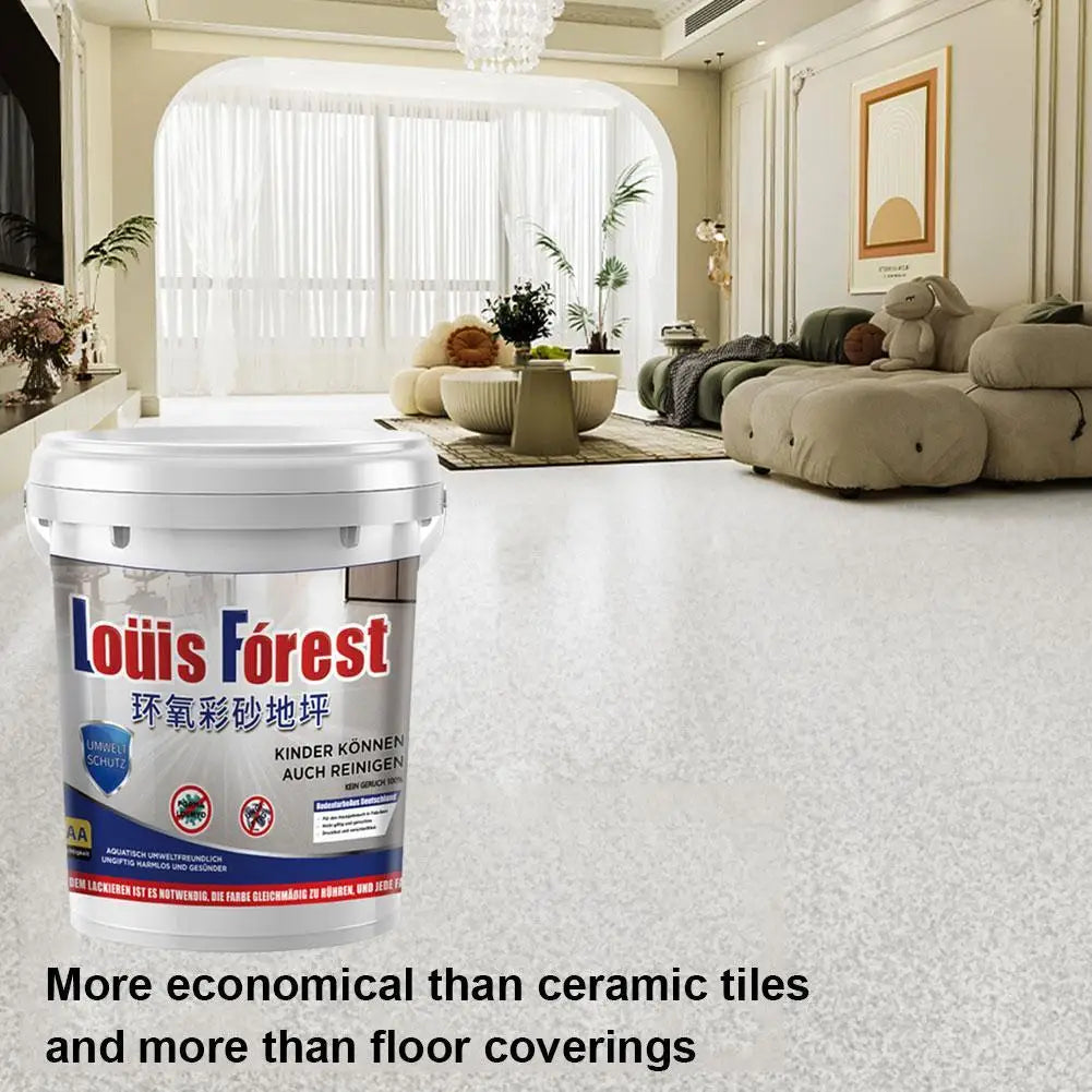 High-Gloss Marble Effect Epoxy Floor Coating, Louis Floor Floor Paint, Paint, Forest Epoxy Paint, Floor Garage Waterproof P1W1