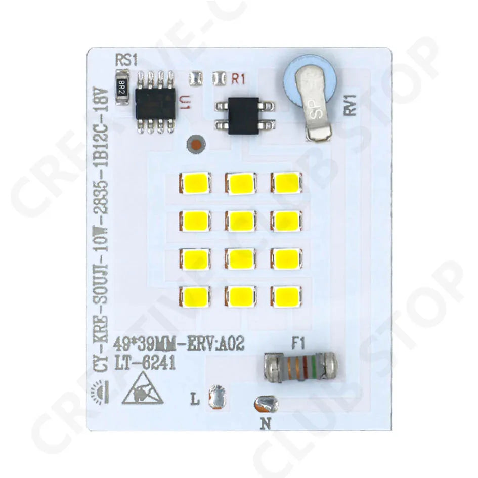 Smart IC LED Chip 10W 20W 30W 50W 100W 3500K Lamp Beads High Power LED Light Board 220V 2835 SMD LED Lamp For Indoor Outdoor DIY