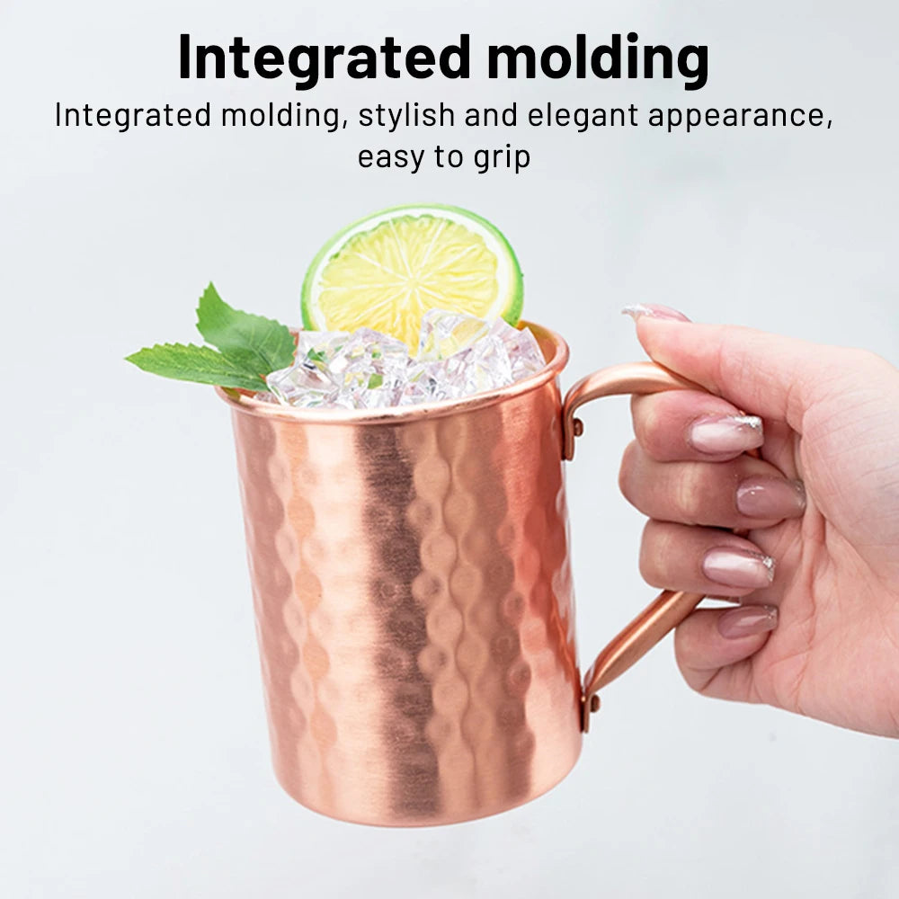 1pc 450ml Copper Moscow Mule Mug Durable Stainless steel Beer Mugs Coffee Mug Milk Cup  Bar Cup Drinkware 2025 New
