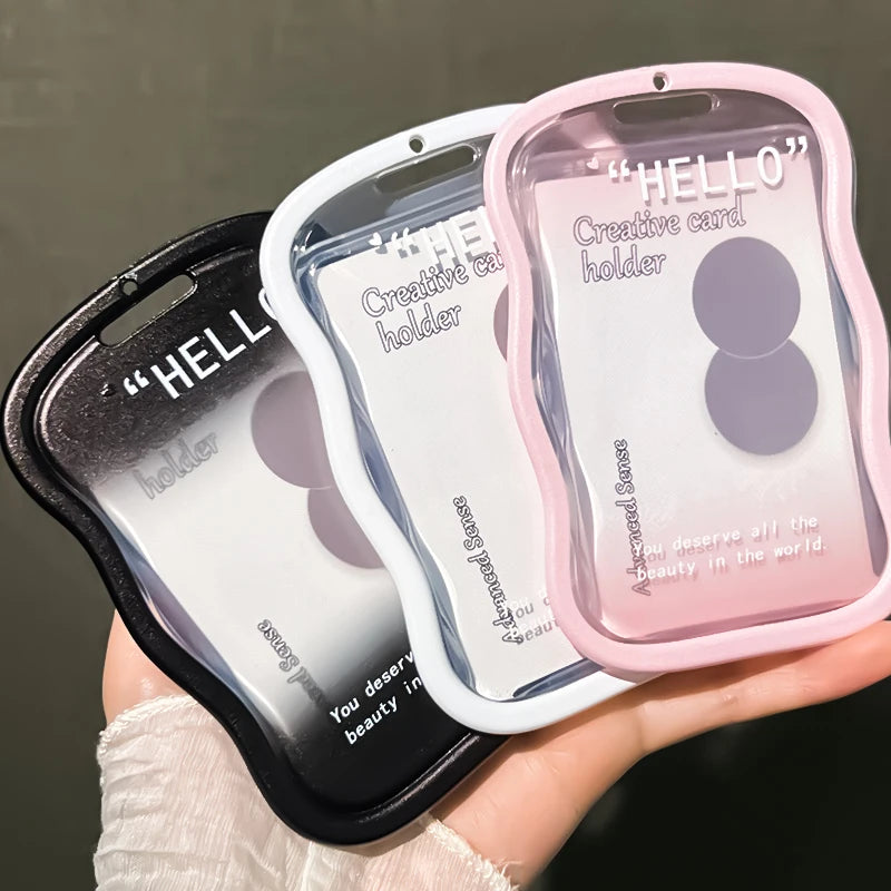 1 Set Student Slide Cover Card Set Meal Card Bus Card ID Protection Set Access Card Campus Card