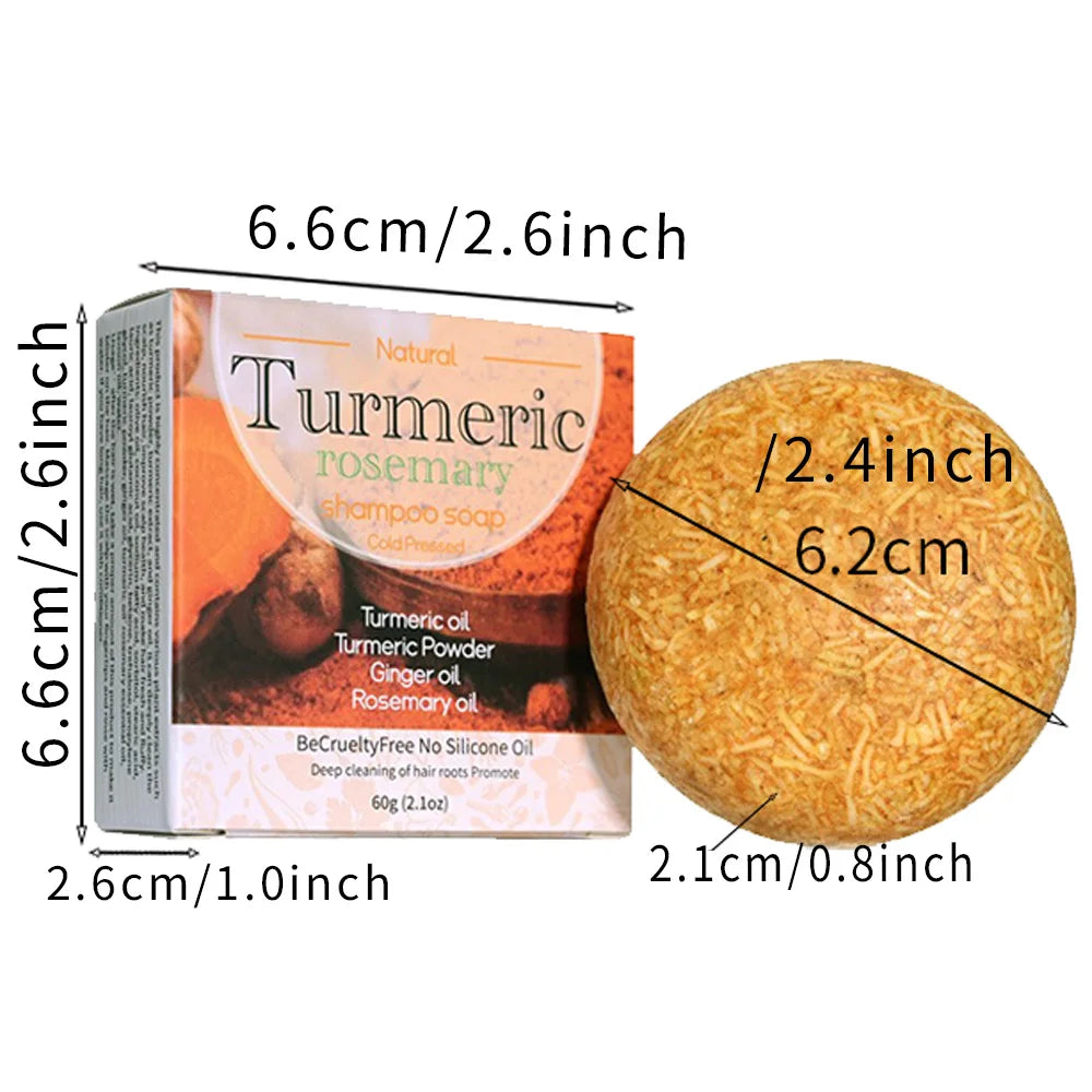 60g Organic Turmeric Shampoo Soap Handmade Natural Solid Vegan Conditioner Bar Wholesale