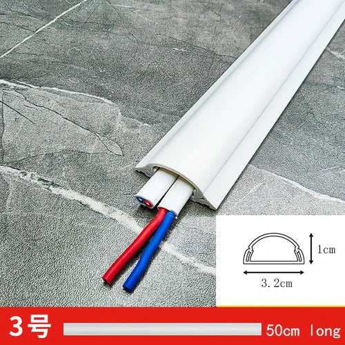 Home Office Data Line Fixed Box Finishing Storage Box Family Wall Cable Sleeve Management Organizer Protector Track Storage Box