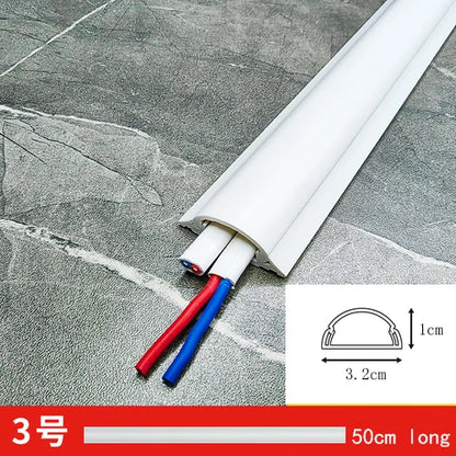 Home Office Data Line Fixed Box Finishing Storage Box Family Wall Cable Sleeve Management Organizer Protector Track Storage Box