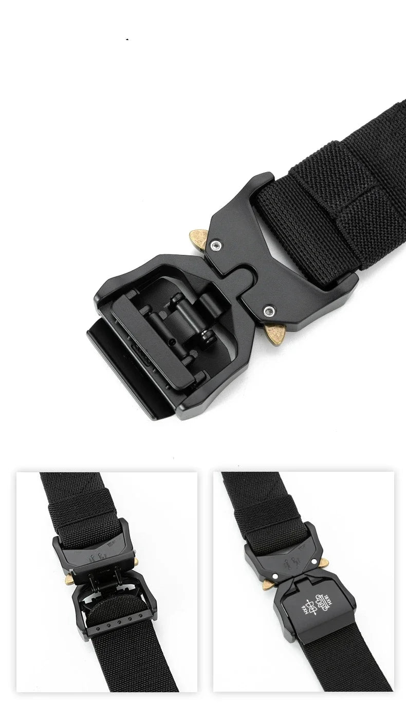 New Tactical Belt Quick Release Elastic Belt Casual Tooling Training Belt Men's Trousers Belt