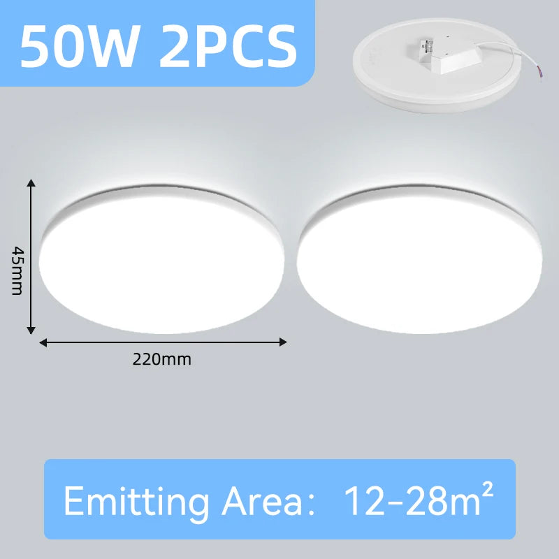 Led Ceiling Lights Ultra Thin LED Ceiling Lamps Modern Panel Light  30W 50W 72W Downlights for Living Room Bedroom Kitchen Home
