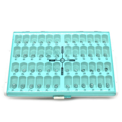10pcs/lot Dental Primary Molar Crown Teeth 1st 2nd Preformed Stainless Steel Temporary Crowns Kit Adult Kids Dentistry