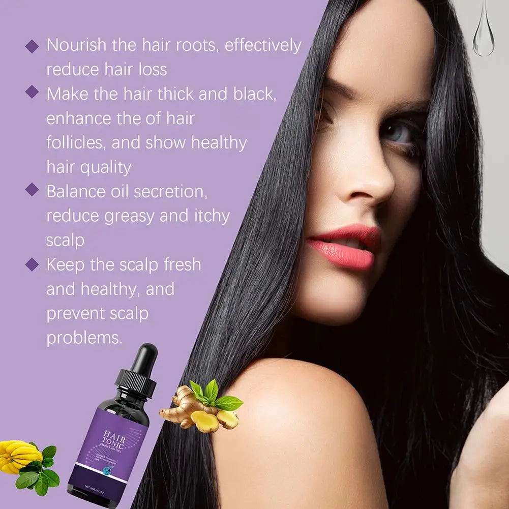 Hair Serum Butterfly Pea Flower,coconut Oil,centella Hair Oil Nourishing Scalp Treatment Anti-Frizz Repair Damage Hair Care