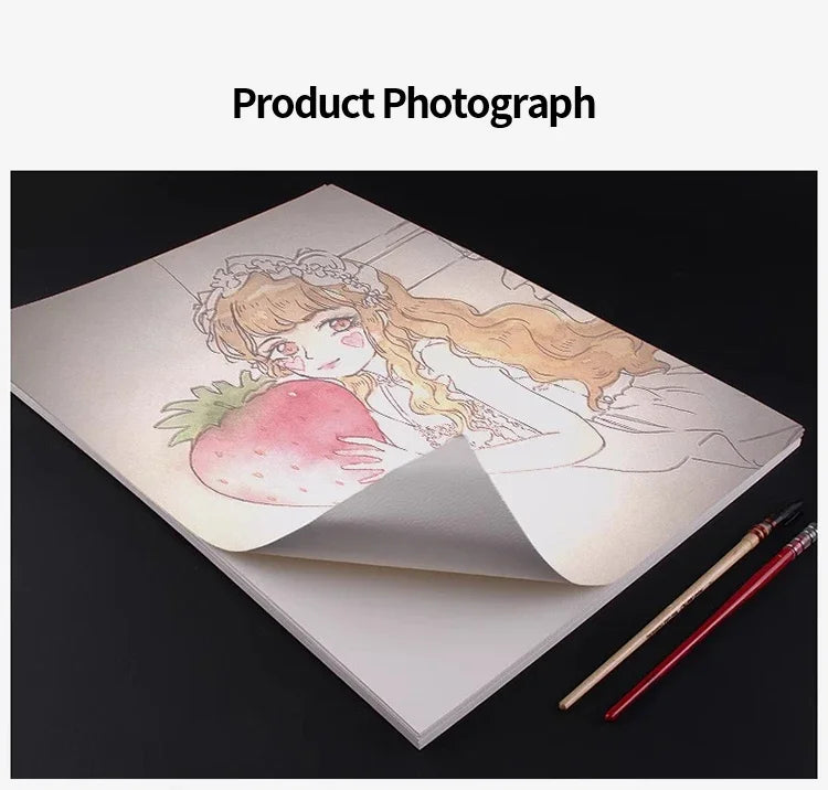 Baohong 20pcs 100% Cotton Artist Watercolor Drawing Paper 300gsm 32K 16K 8K Art Supplies Student School Supplies