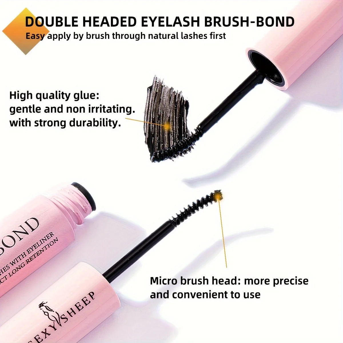ISEEN Eyelash Bond & Seal 10ml  Eyelash Glue Remover 5ml Eyelash Curler Eyelash Brush Tweezer Kit Makeup