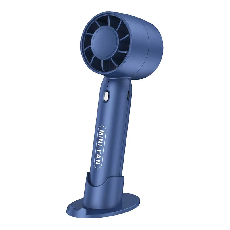 Portable Handheld Fan - 3-Speed Mini Turbo Fan, Folding & Lightweight for Students, Travelers & Office/Outdoor Cooling
