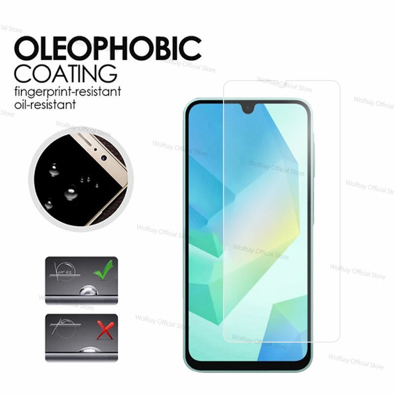 2/4PCS Screen Protector For Samsung Galaxy A16 5G Tempered Glass Samsung Galaxy A16 5G Protector Glass For Samsung Galaxy A16 5G