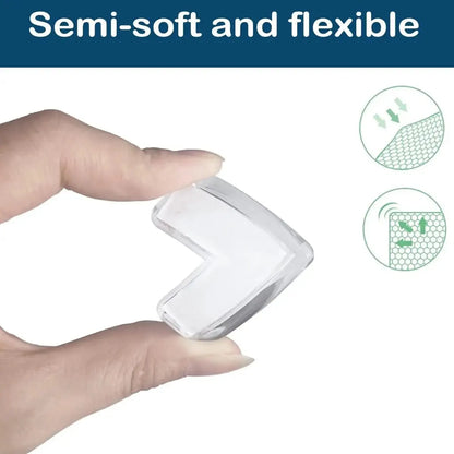 Table Corner Protector Transparent Self-adhesive Anti-collision Furniture Corner Protector Children's Protective Tools(5pcs)