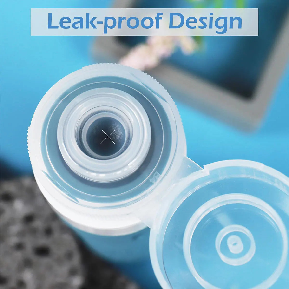 Travel Bottles for Toiletries, Approved 3oz Travel Size Containers BPA Free Leak Proof Refillable Liquid Silicone Squeezable liu