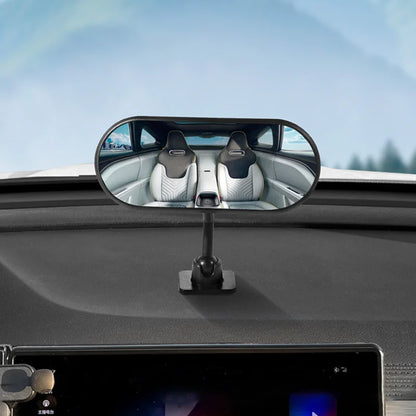 Sticky Baby Mirror For Car Auxiliary Mirror 360 Adjustable Baby Rear View Mirror Adhesive Mount Wide Angle Shatterproof Backseat