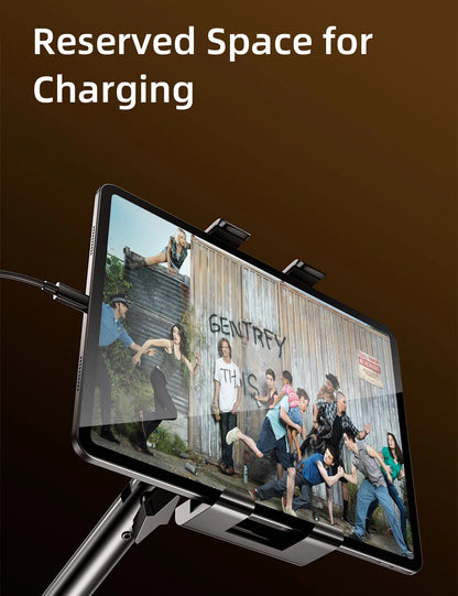 Tablet Holder iPad Desk Stand for 4~13In Phone Tablet with 360° Adjustable Foldable Metal Arm Tablet Bracket Holder