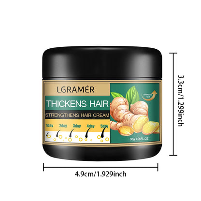 Ginger Hair Cream Deep Cleansing Promote Hair Growth Relieving Hair Loss Improving Scalp Stimulate Hair Follicle Smoothing Care