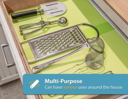 1/3/5PCS Refrigerator Shelf Mat Reusable Cabinet Drawer Shelf Anti Slip Protective Mat Washable Stain Resistant Mold Resistant