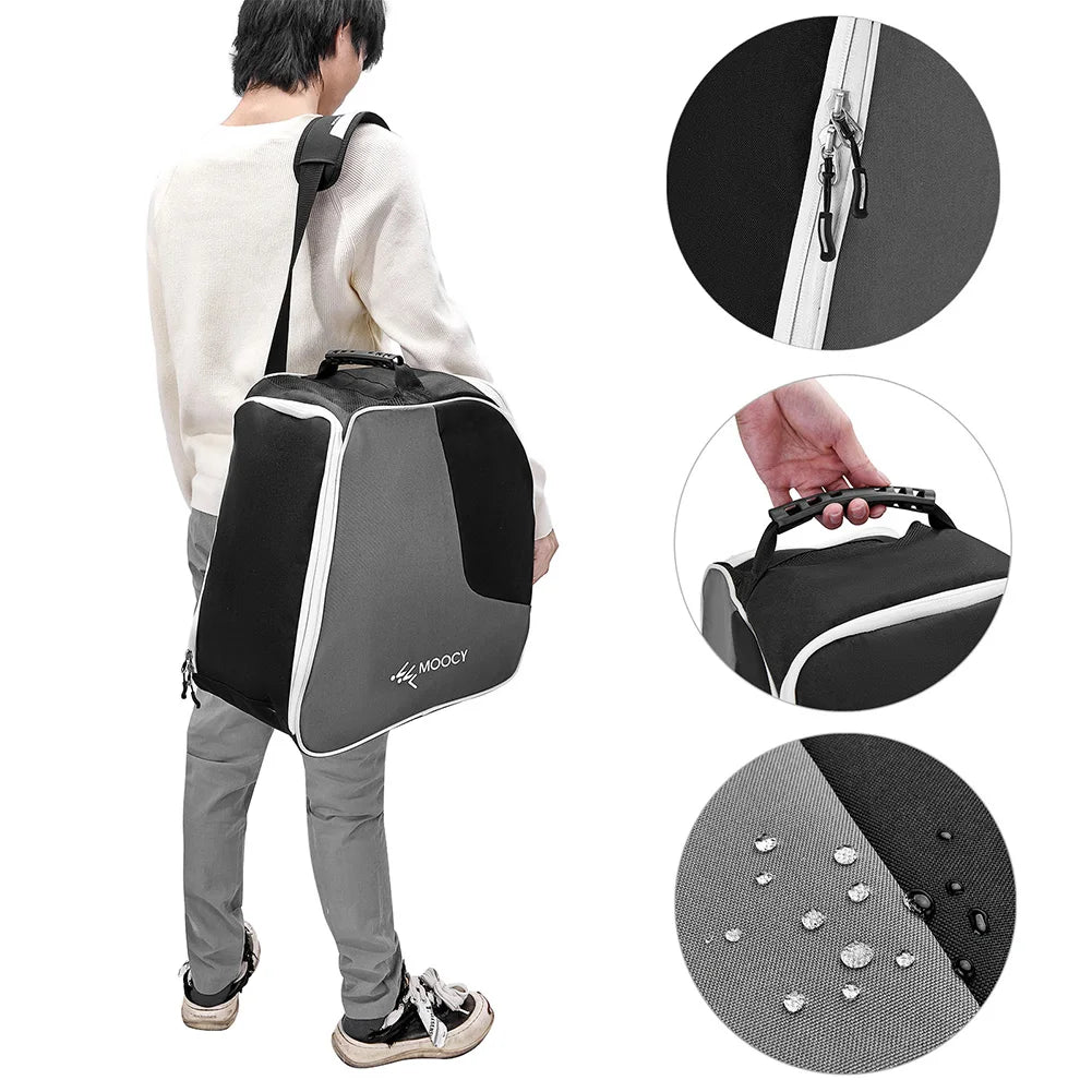 Winter Snow Ski Boot Bag Lightweight Skiing Snowboarding Storage Bag Waterproof Ski Helmets Gloves Bag Outdoor Sports Supplies