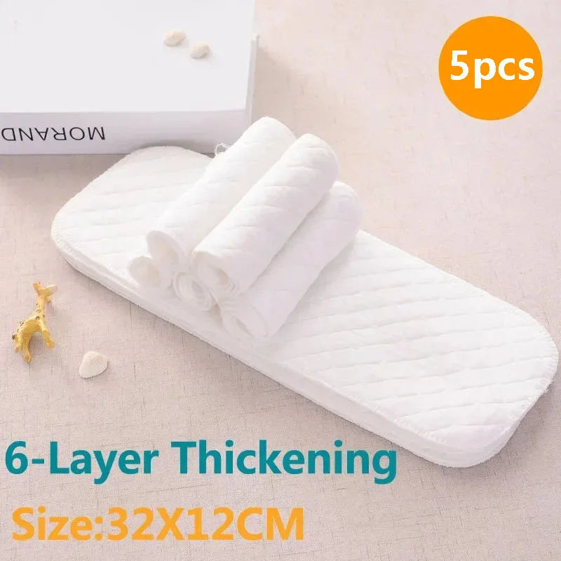 2-10pcs Cotton Diapers Children Washable Reusable Baby Diaper Pad Folding Kids Changing Pads Accessories