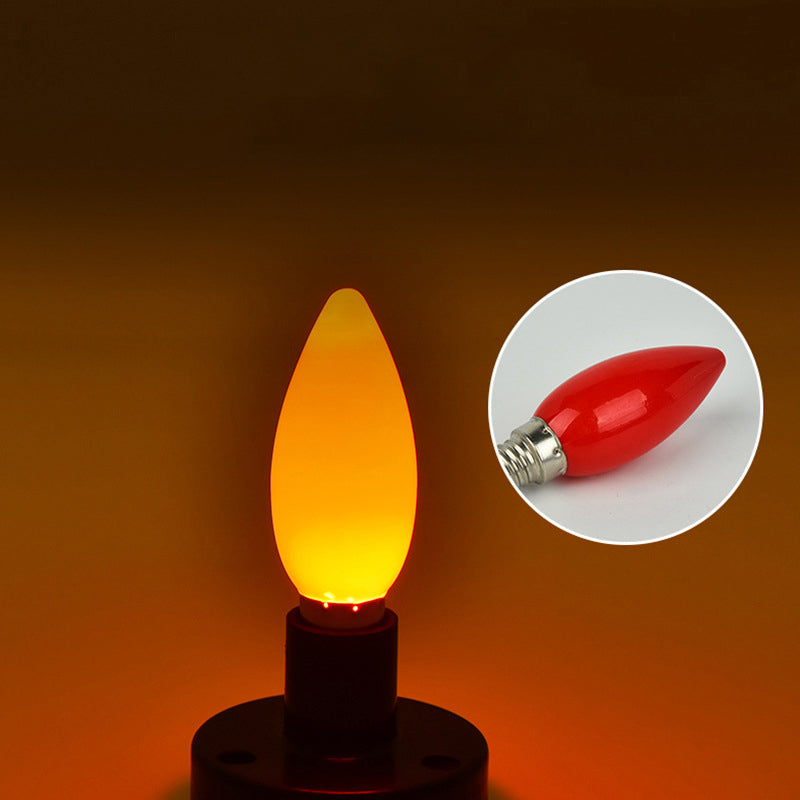 1PC LED altar bulb E12/E14 Red candle Buddha lamp decorative lamp Buddha bead decorative lamp