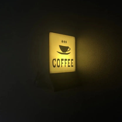 Room Decoration Fridge Magnets Coffee Shop Luminous Light Boxes Creative Convenience Store Light Signs Home Decorative Ornaments