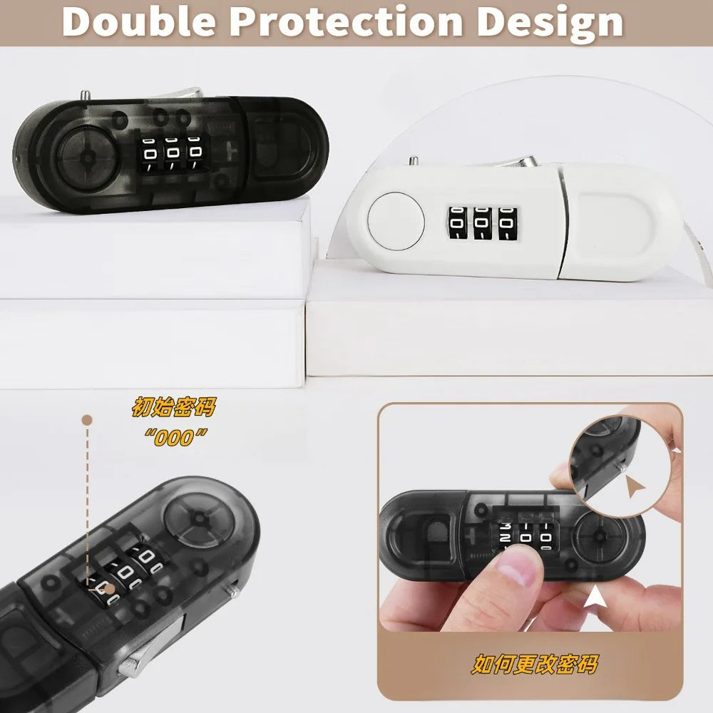 Fashion Anti-theft Drawer Password Lock Multi-function Plastic Cabinet Door Safety Lock DIY Children Protector Drawers