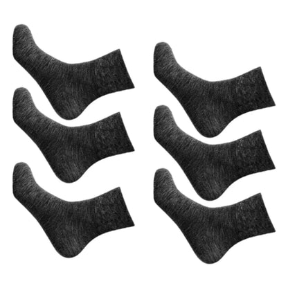 3Pair Comfortable No Elastic Diabetics Socks Men Women Loose Wide Mouth Socks Casual Solid Color Cotton for Aduts Teenagers