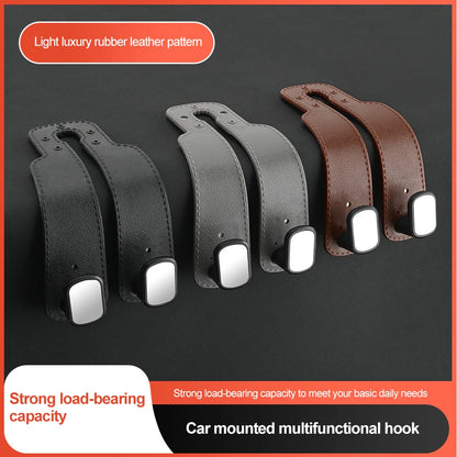 Double Hook Car Seat Back Hook Hide Storage Vehicle Interior Car Rear Bag Hanging Holder Car Tools Organizer