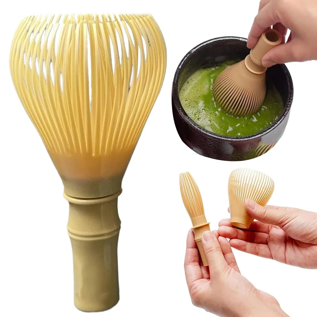 Matcha Green Tea Brushes Traditional Matcha Whisk Reusable Resin Matcha Whisk Chasen Dishwasher Safe Matcha Stirrer
